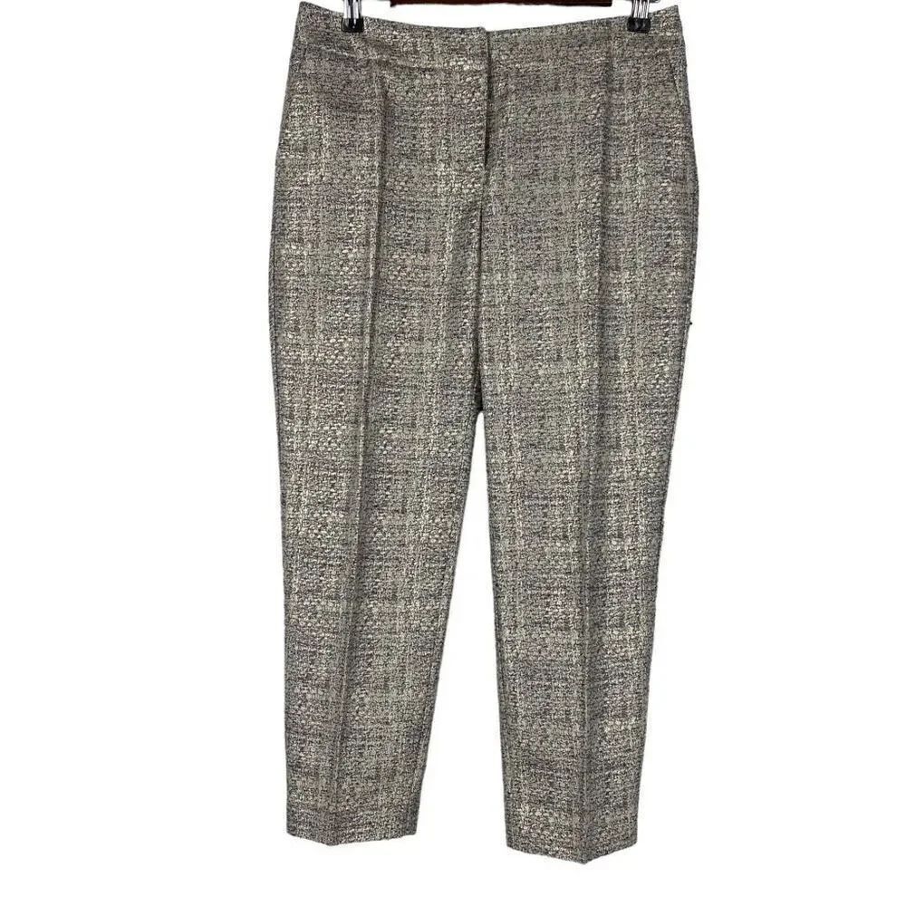Boden Silver Bistro Crop Trouser size 6R